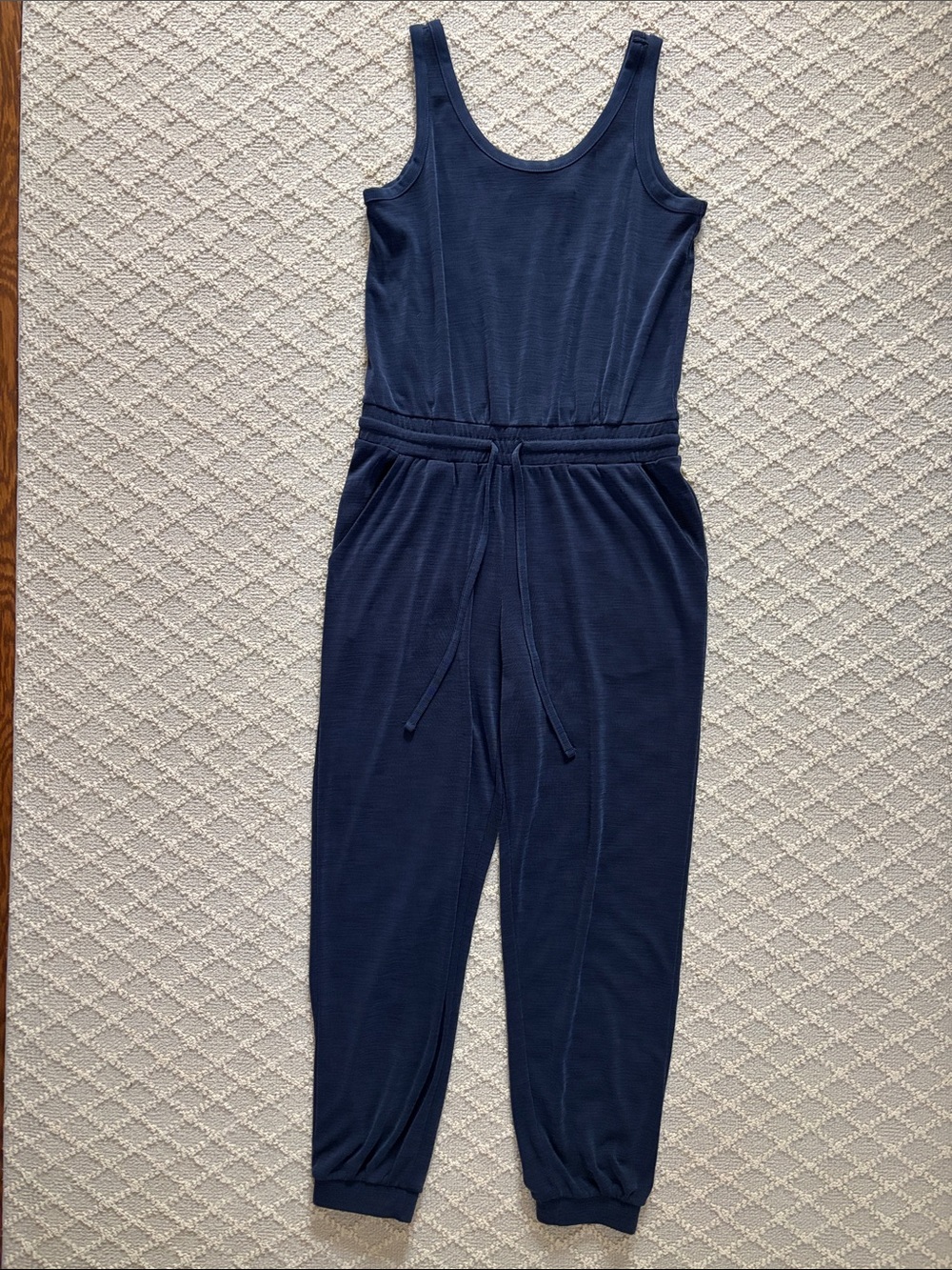 Rachel Zoe Navy Blue Sleeveless One-Piece Jumpsuit